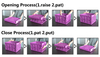 Ecobox reusable plastic folding moving box for transportation purple