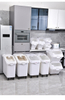 Ecobox Kitchen Measure White Color Flour Rice Ingredient Bins