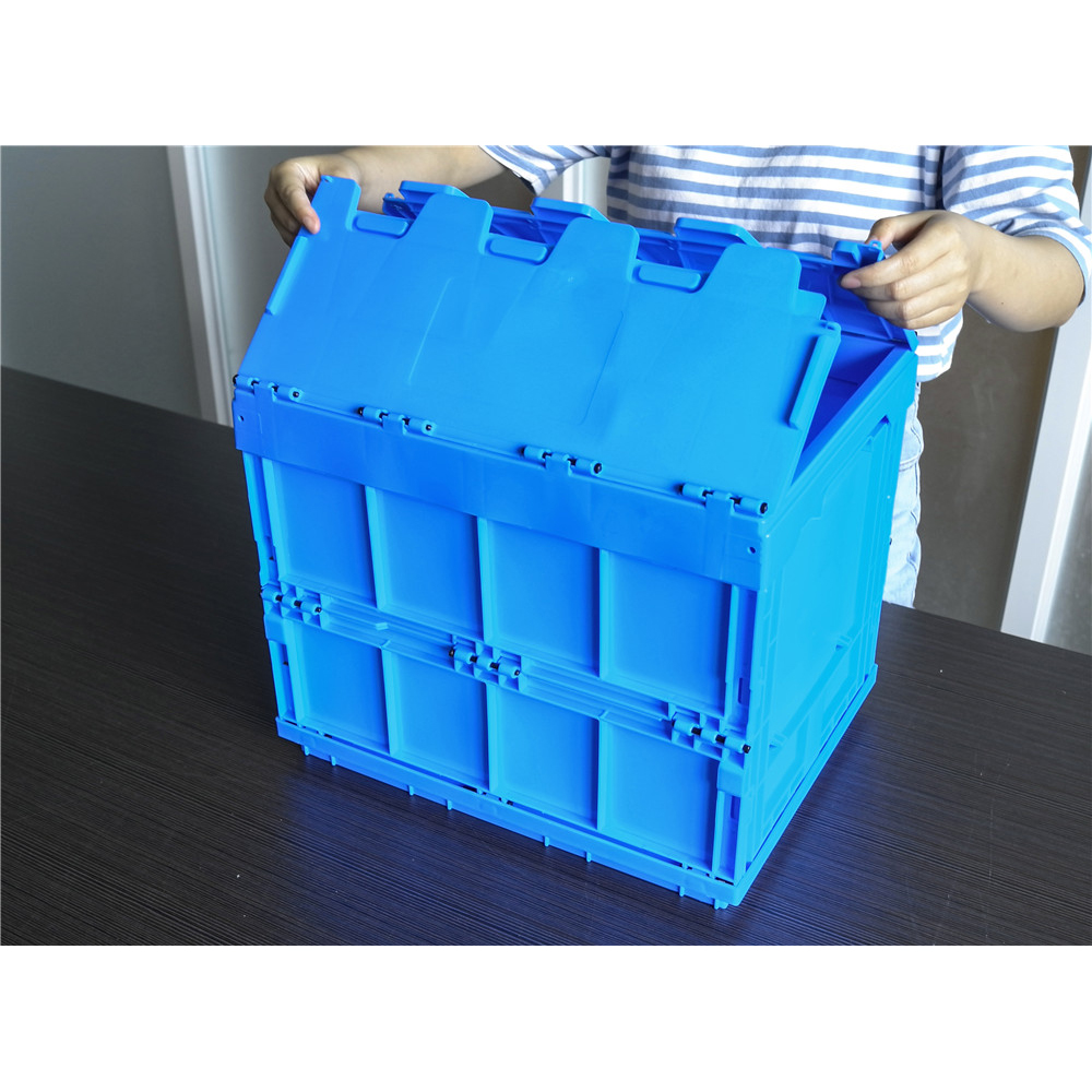 Ecobox 40x30x32.5cm collapsible folding plastic bin storage container box transportation box