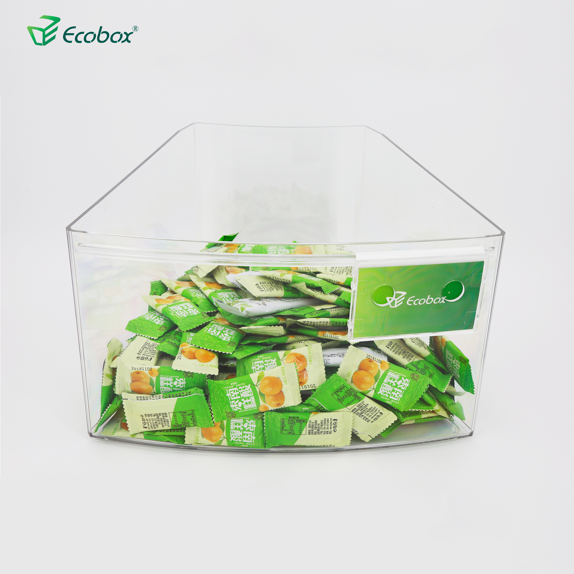 Ecobox SPH-018 supermarket bulk bin for round island shelf 