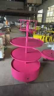 Ecobox TG-25 Retail Display Cabinet Round Display