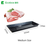 Ecobox FZ-0401C plastic bulk meat display fresh trays for supermarket