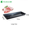 Ecobox FZ-0401C plastic bulk meat display fresh trays for supermarket