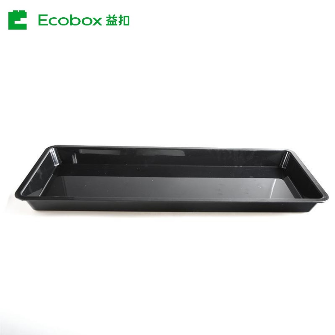 Ecobox FZ-0401C plastic bulk meat display fresh trays for supermarket