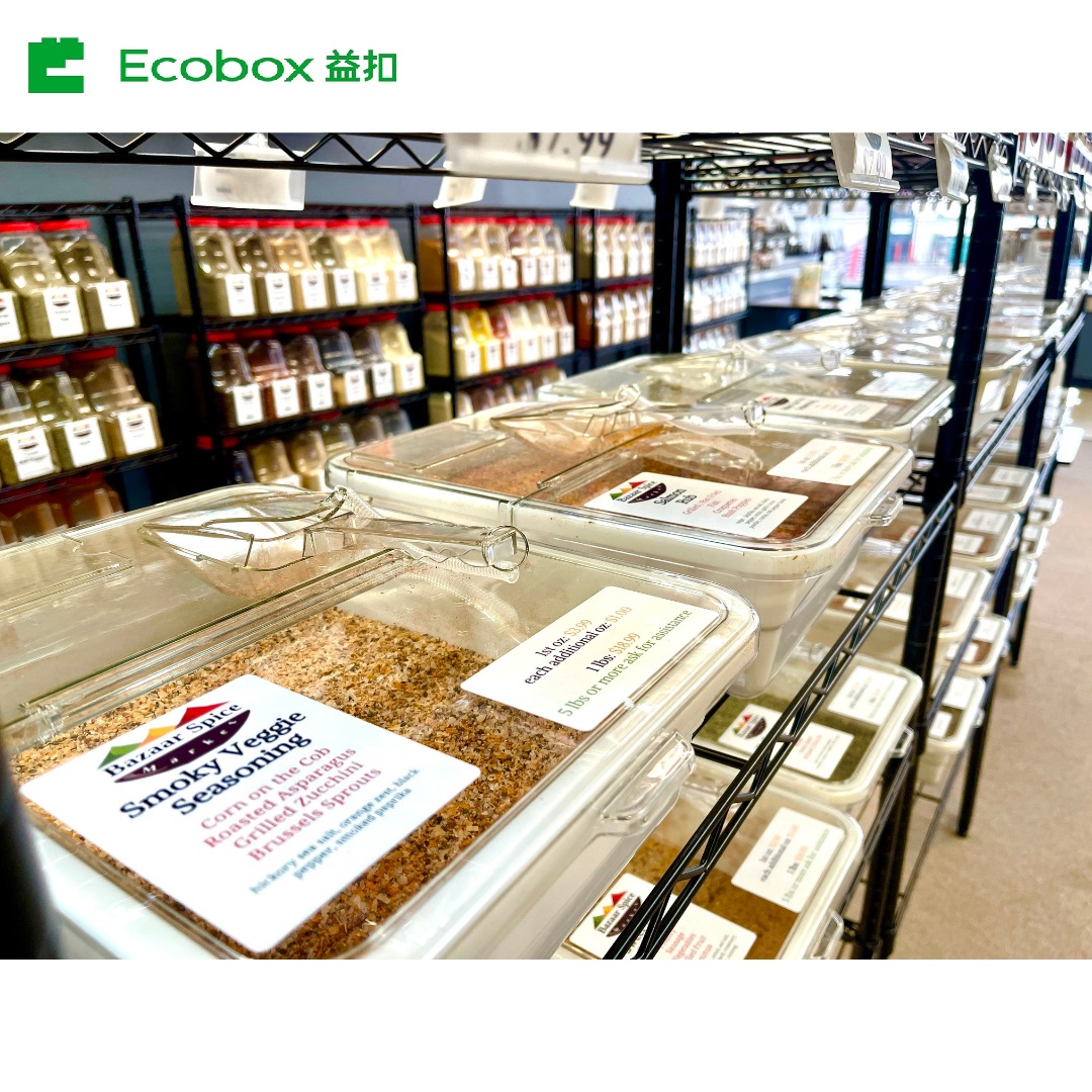 Ecobox LD-04 bulk food container with scoop