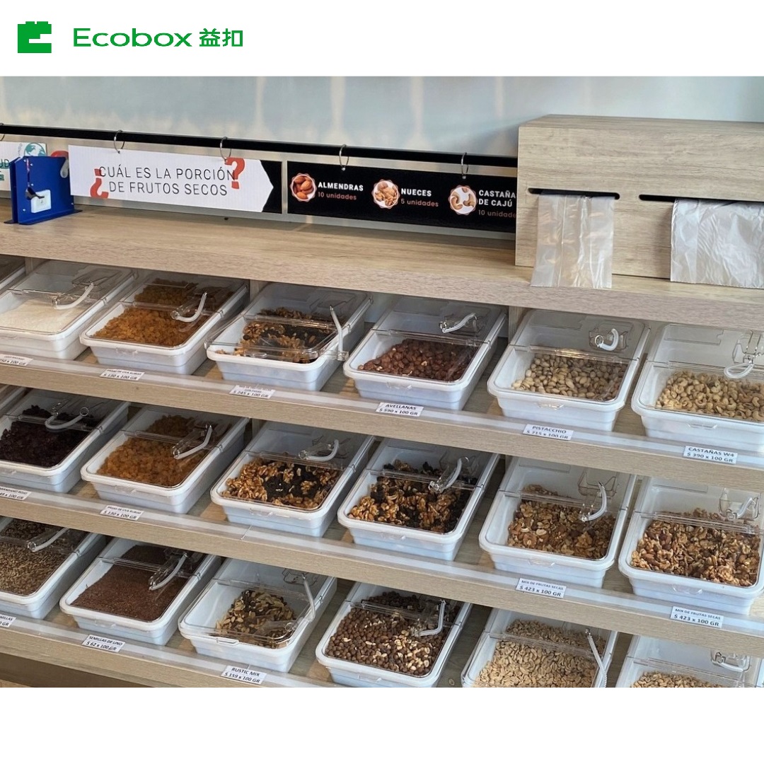 Ecobox LD-04 bulk food container with scoop