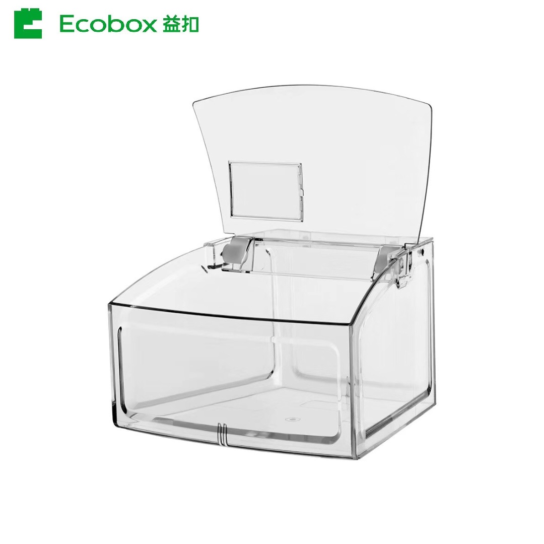 Ecobox SL-0302C Arc shape small bulk food bin for supermarket shelf