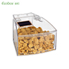 Ecobox SL-0302C Arc shape small bulk food bin for supermarket shelf