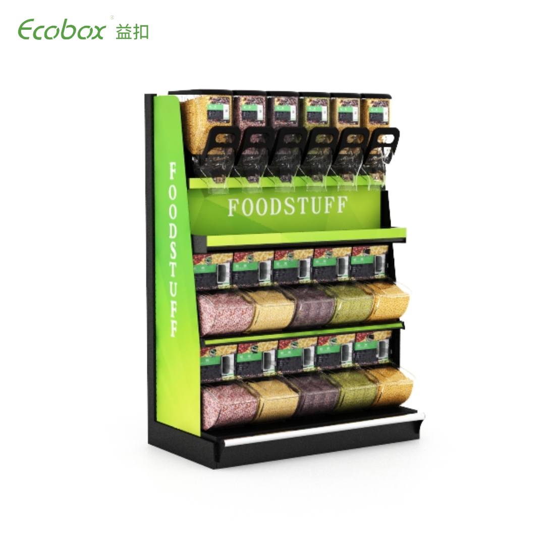 Ecobox EK-026-3 short grain stand shelf rack display solution without Top Led