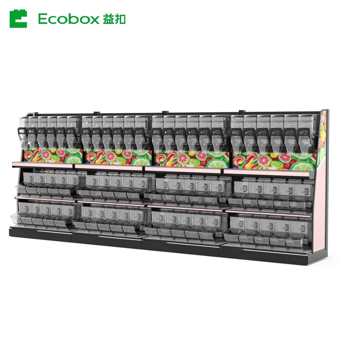 Ecobox EK-026-3 short grain stand shelf rack display solution without Top Led