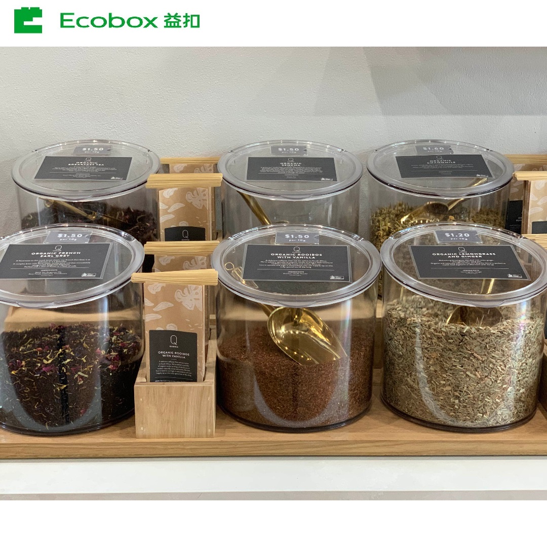 Ecobox MY-0201B airtight bulk nuts bin jar